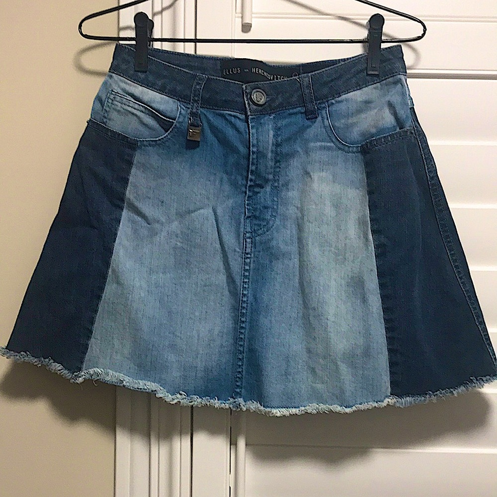 Ellus vs Alessandro Hervovitch Jean Skirt